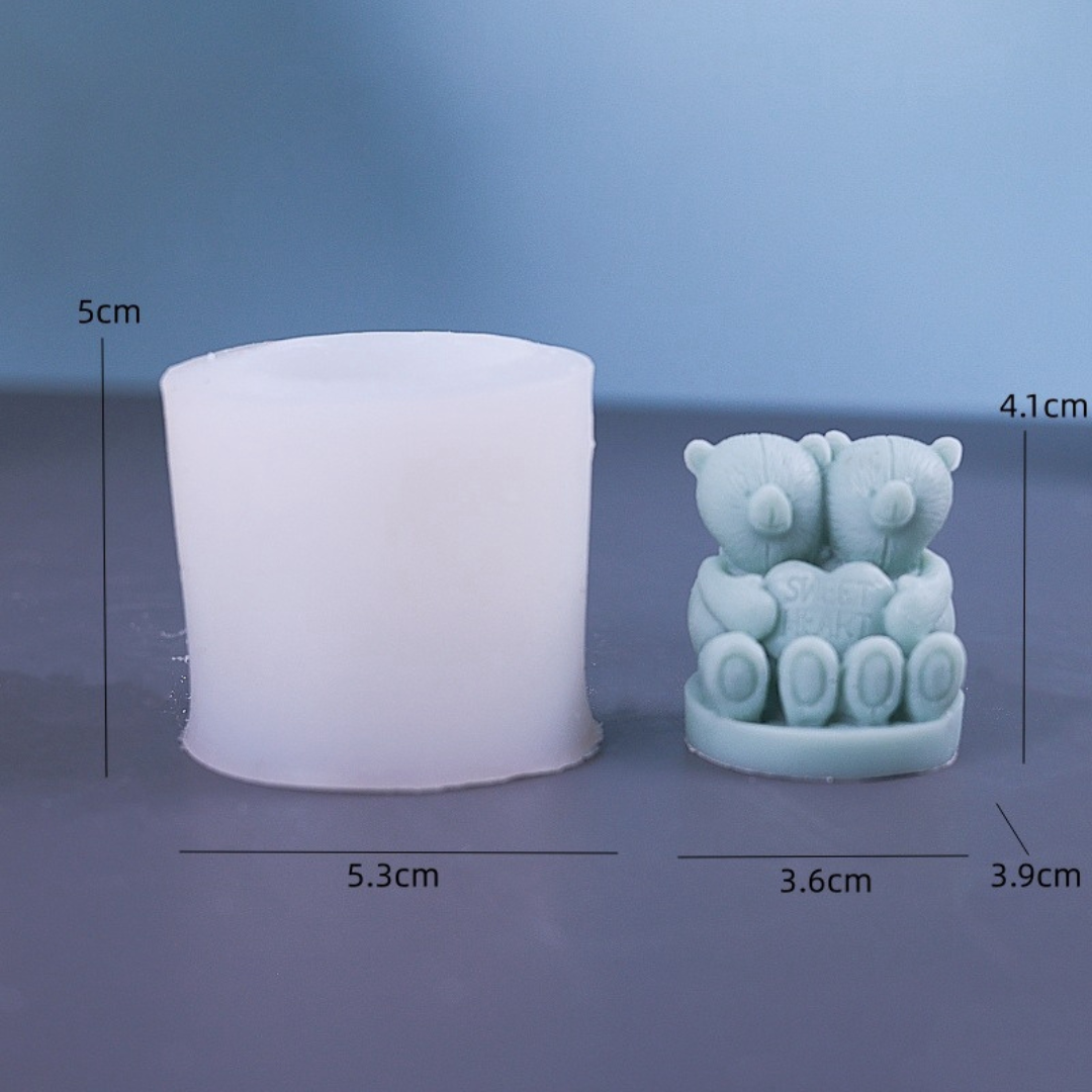 Sweet Heart Bear Mould