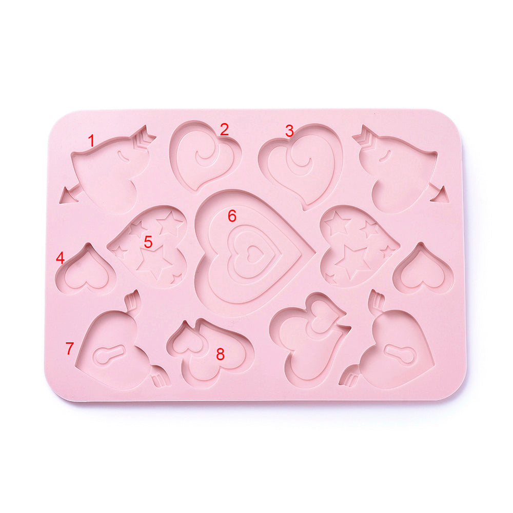 Hearts (13) Silicone Mould