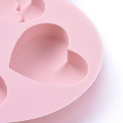 Pink 9 Heart Silicone Mould